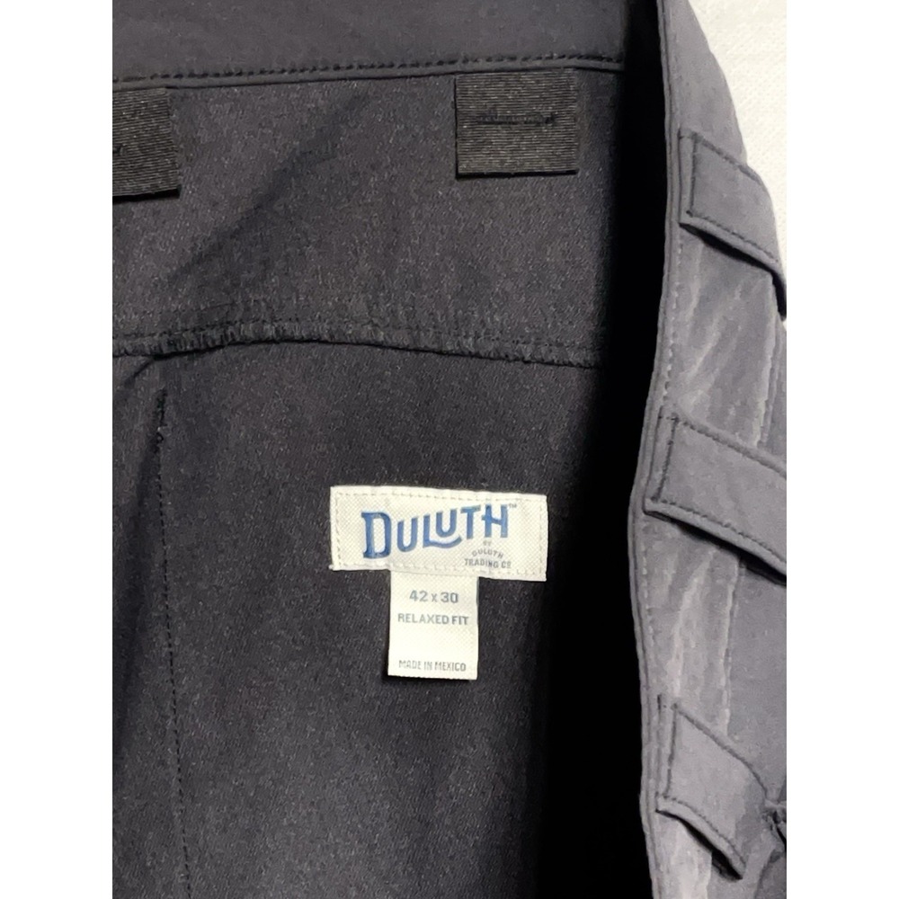 Duluth Pants Men's 42X30 Gray Cargo Straight Flexpedition Hiking Workwear Hybrid - Picture 9 of 11